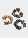 Assorted Set Of 3 Spotted Scrunchies - Multi