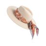 Clyde Hat With Interchangeable Trim, Cream