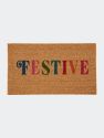 "Festive" Doormat - Natural