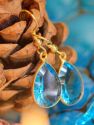 Ekanta Blue Glass Earrings - Blue