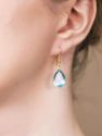 Ekanta Blue Glass Earrings