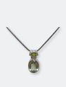 Saanvi Gemstone Necklace - Green Amethyst