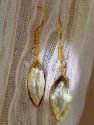 Surya Lemon Quartz Earrings - Gold