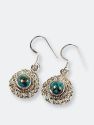 Tivra Gemstone Earrings - Blue Copper Turquoise