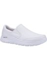 Mens Leather Flex Advantage SR - Bronwood Slip On Shoes (White) - White