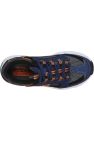Skechers Boys Stamina Cutback Leather Lace Up Sneaker (Navy/Black/Charcoal/Orange)