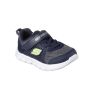 Skechers Childrens/Kids Comfy Flex Hyper Stride Touch Fastening Sneakers (Charcoal/Navy) - Charcoal/Navy