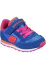 Skechers Girls Retro Suede Sneakers (Blue/Orange) - Blue/Orange