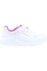 Skechers Girls Uno Lite Sneakers (White/Hot Pink)