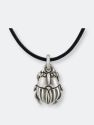Scarab Beetle Pendant in Sterling Silver - Sterling silver