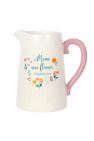 Something Different If Mums Were Flowers Ceramic Jug (One Size) - White/Pink