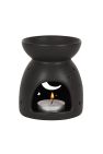 Something Different Mystical Moon Cut Out Oil Burner - Black