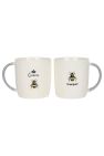 Something Different Queen and Keeper Mug Set (White) (One Size) - White