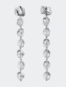 Lucite Drip Mini Earrings - Silver