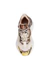 Womens/Ladies Antonia Lace Up Leather Sneaker (Multicolored)