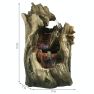 Cascading Caves Waterfall Water Tabletop Fountain Feature w/ LED