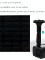 Outdoor Submersible Solar Fountain Water Pump Kit - 20" Lift - 40 GPH