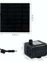 Outdoor Submersible Solar Fountain Water Pump Kit - 20" Lift - 40 GPH