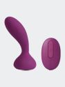 Julie powerful vibrating anal plug with remote control - Violet