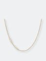 Diamond Asymmetrical Multiple Initials Necklace - Yellow Gold