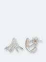 Slim Diamond Claw Earrings
