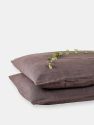 Stonewashed Flax Linen Pillowcase - Set of Two - Charcoal