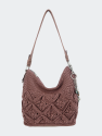 Sequoia Small Hobo Bag - Rosewood Crochet