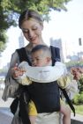 New Born to Toddler Baby Carrier Cotton - Black/Camel