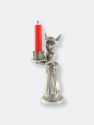 Fare Lady Short Candlestick - Silver