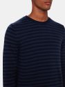 Shadow Stripe Crewneck Sweater