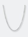 Crucible Men's Stainless Steel Polished Spiga Chain Necklace - Stainless Steel