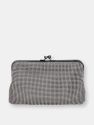 Dimple Mesh Clutch - Pewter