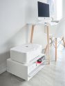 Rolling Printer Stand - White