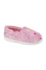 Zedzzz Childrens Girls Molly Dotted Plush Slipper (Pink) - Pink